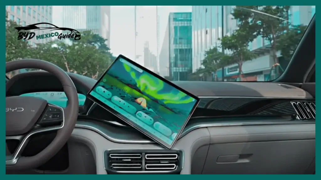 BYD SONG PLUS En México: Todo Lo Que Necesitas Saber Sobre Precio Y Características 4 BYD-SONG-PLUS-Pantalla-Táctil-Giratoria-de-15.6-Pulgadas-con-Tablero-Digital-de-12.3-Pulgadas