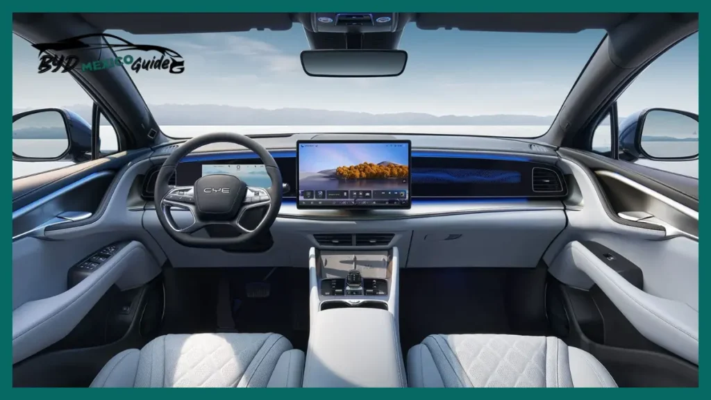 BYD Sealion 7 en México: SUV Eléctrico de Alto Rendimiento de 523HP por Menos de $1 Millón MXN 2 BYD-Sealion-7-Tecnología-Interior-y-Cabina-Inteligente